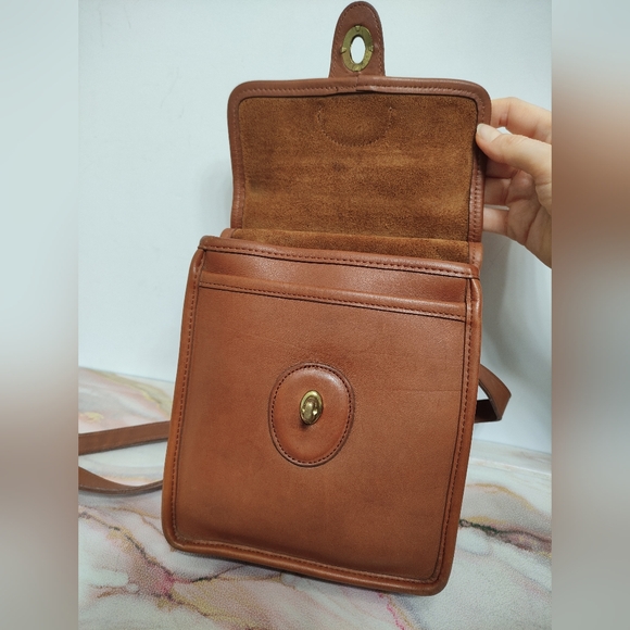 Vintage Coach 9930 Murphy Bag British Tan Made in USA - Picture 8 of 14